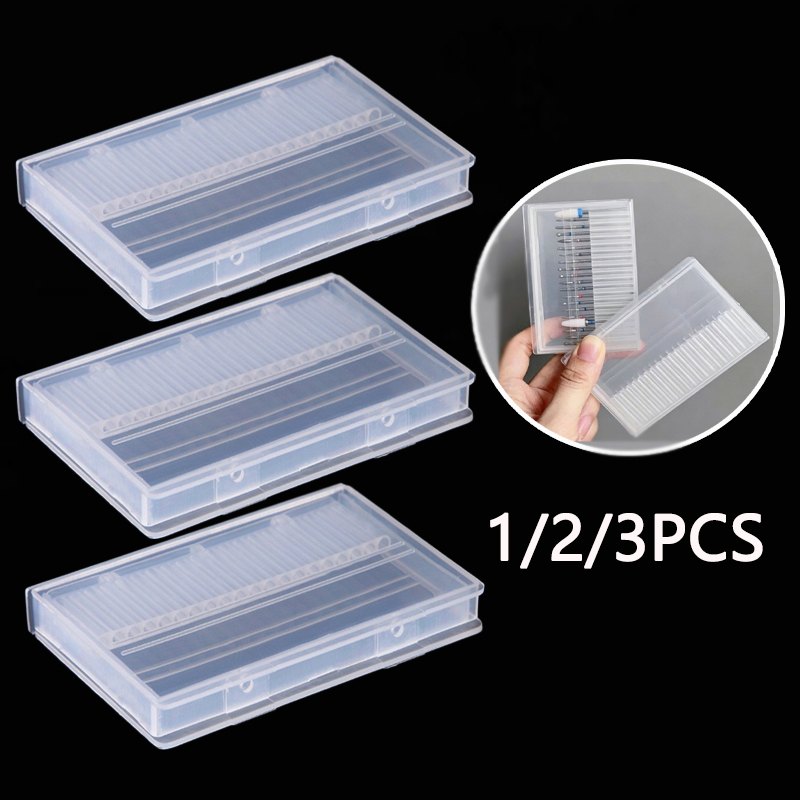 Gaming Accessories Rack - 1/2/3PCS 20 Slots Clear Nail Boor