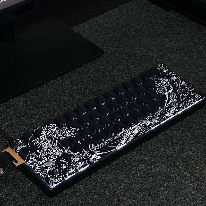 Anime-toetsen met Ukiyo-e-them - Gaming Accessories Aesthetic recensie en prijs