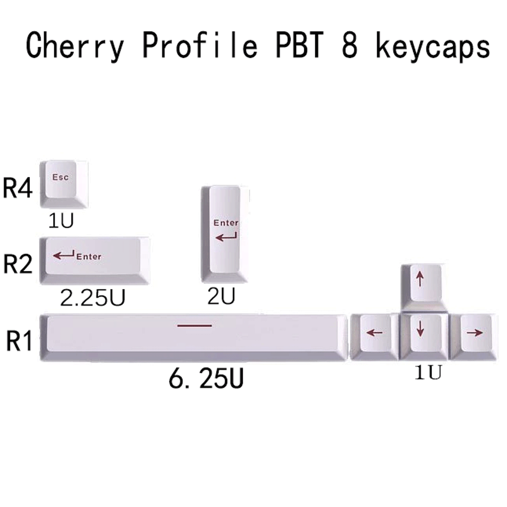 Keycap Cherry Profile PBT Keyc - Gaming Accessories Aesthetic recensie en prijs
