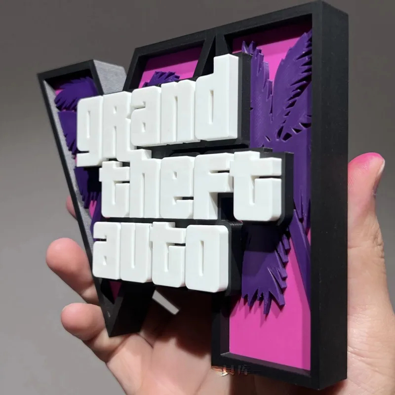 3D GTA 6 Grand Theft Auto Logo - Accessories For Your Gaming Room recensie en prijs